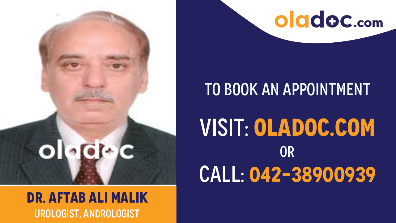 Book appointment with Dr. Aftab Ali Malik-best  Urologist Islamabad